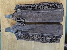 Ariat All Round Half Chaps Brown Leather Suede Large L Stype 9226