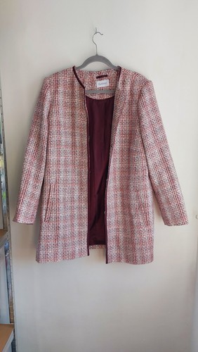 Tweed bouclé open front - m&s,