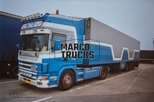 Truck photo Scania 113M 360 box semitrailer Netherlands blue WTB W. WILLE #e2is