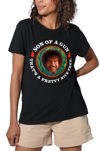 Bob ross son gun - ladies, t
