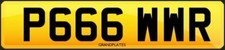 POWER NUMBER PLATE P666 WWR