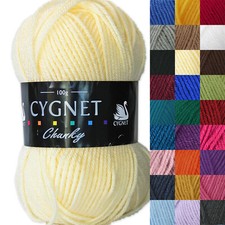 Cygnet Chunky 100g 100% Arylic Knitting Yarn