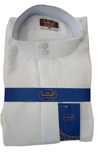 Men white albasha thobe jubba - white,