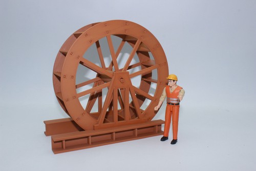 Landscape waterwheel diorama - landscape,