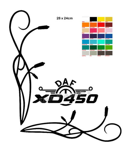 Daf 450 window vinyl - xd,