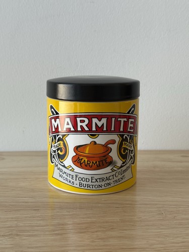 Marmite yellow black ceramic - &,