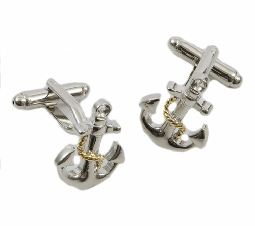 Ships anchor rope - ships, cufflinks