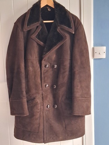 Vintage 70s mens long brown - 70s,