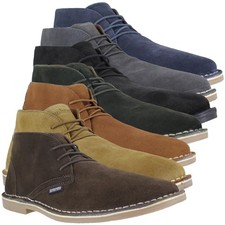 Mens Lambretta Chiswick Classic Lace Up Suede Desert Ankle Boots Sizes 6 to 12