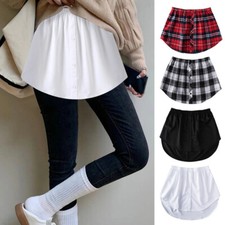 Women Hem Mini Skirt Shirt