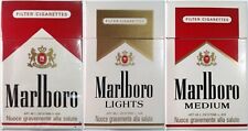 3 Packs (EMPTY) MARLBORO RED LIGHTS MEDIUM VINTAGE COLLECTION Cigarettes