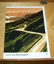 VOLKSWAGEN SYNCRO DAS ALLRAD-ANGEBOT GOLF PASSAT SALES BROCHURE 1995 In German