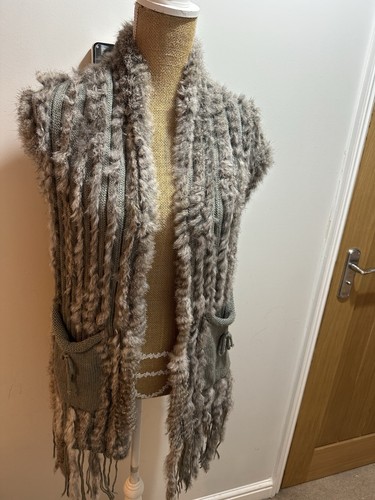 Vintage rabbit fur - vintage, grey