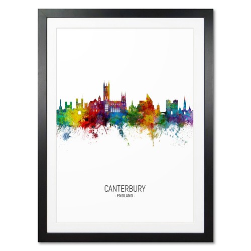Canterbury skyline poster - canterbury, skyline,