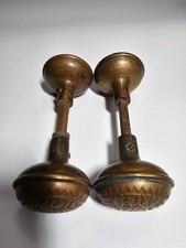 VINTAGE VICTORIAN BRASS Door Knobs 2 Pairs Collectible Architectural  Original