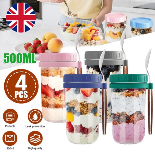4pc overnight oats container - oats,