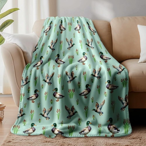 Wild mallard duck throw - wild,