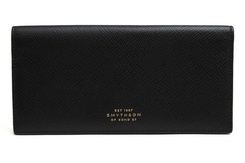 Smythson long leather wallet - smythson,