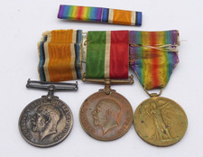 WW1 MEDAL PAIR PTE A PRAHL SOUTH STAFFORDSHIRE REGIMENT WITH MERCANTILE MARINE