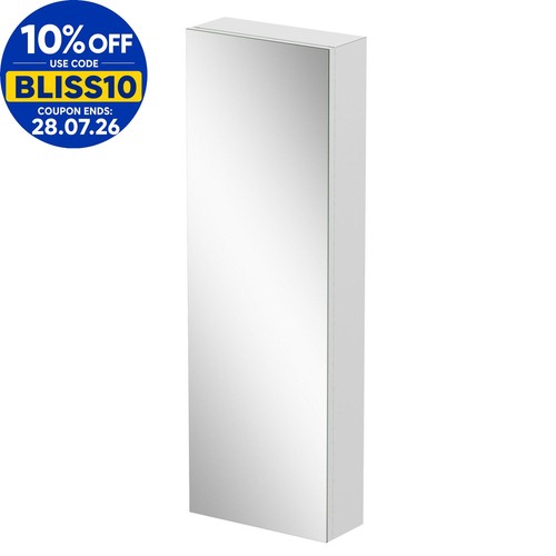 Tall bathroom mirror cabinet - bathroom, 1