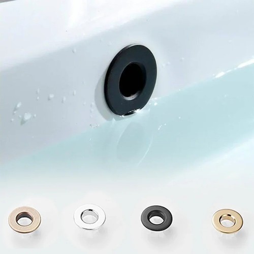 Brass basin overflow cover - brass,