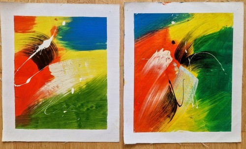Pair original abstract oil - abstract,