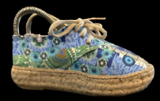 Desigual Multi Coloured  Flat Platform Shoes Canvas Rope Uk 5 EU 38