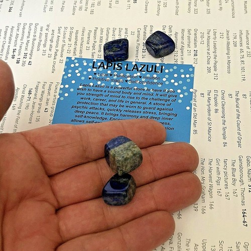 Lapis lazuli tumblestones - x,
