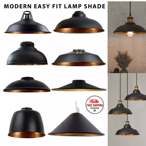 Vintage retro pendant shade - vintage,