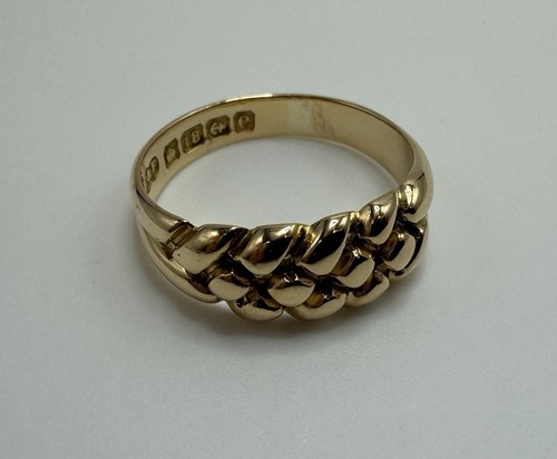 18ct gold row keeper - row,