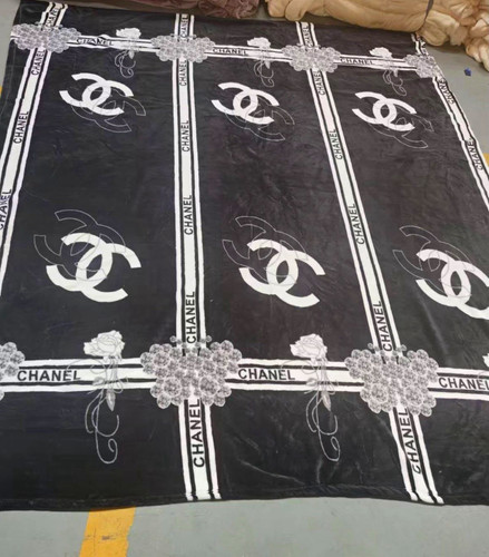 Chanel king blanket black - chanel,