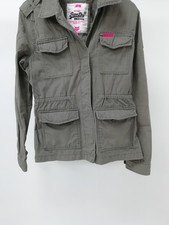 The Rookie Ladies Military Superdry Button Up Lightweight Preloved Jacket size M