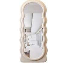 Curved Shape Wall Mirror With LED Integrated Top Quality. 