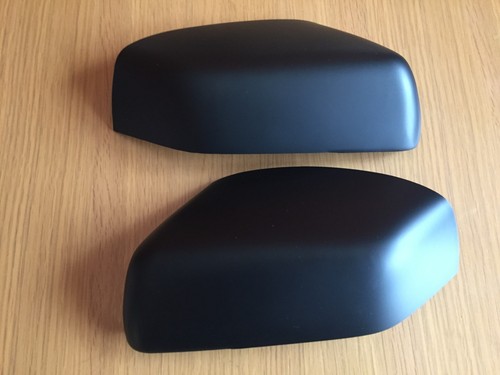 Matt black wing mirror covers - black,