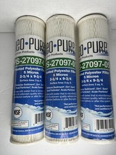 3 NEW---NEO-PURE PLEATED POLYESTER SEDIMENT FILTER 5 MICRON PS-27097-05