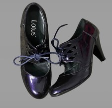 Lotus Purple Patent Lace Up