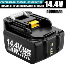 Battery For Makita 14.4V Series BL1415 N BL1440 BL1450 B 194066-1 194065-3 4.0Ah