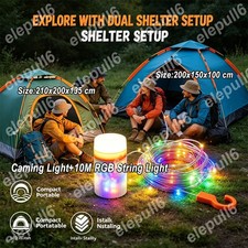 2026 Pop Up Hiking Tent 2-4