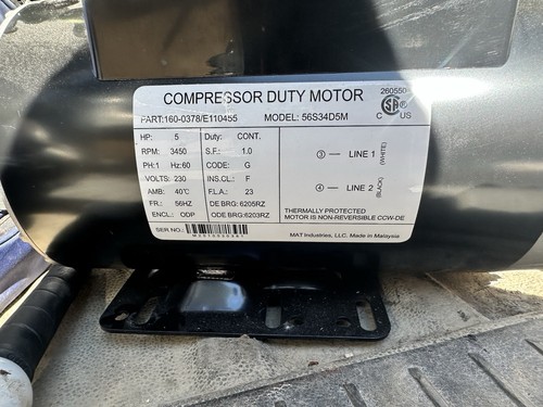 Mat industries compressor duty - compressor,
