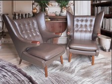 Papa Bear Armchairs in the manner of Hans Wegner’s Design, Mid-Century, Danish