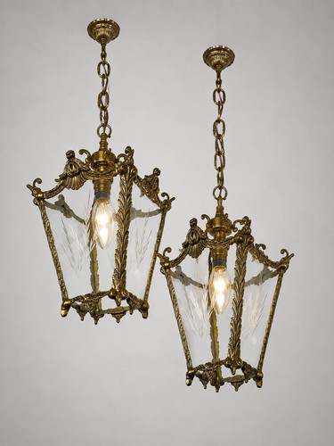 Vintage small lanterns pair - vintage,