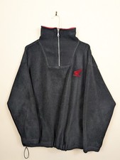 Honda Racing Mens Black 1/4 Zip Fleece Jumper +Pockets/Drawstring.Chest 50-52"