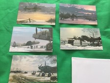 5 x WW2 Aircraft Postcards  by
