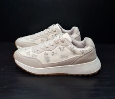 DISNEY MICKEY & MINNIE MOUSE SIZE 5UK EU38 WOMENS OFF-WHITE CANVAS TRAINERS SHOE