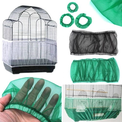 Nylon pet bird cage - cover, seed