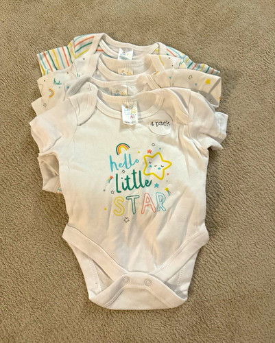White multicolour star - b&m,