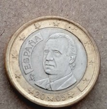 2005 1 Euro Spain Coin Rare