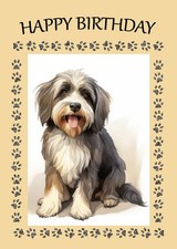 TIBETAN TERRIER DOG BIRTHDAY