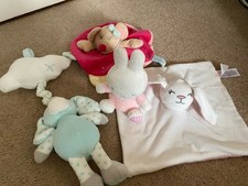 Small Bundle of Baby Comforters  (One Baby Nat ), Musical Cot Toy & Miffy Rattle