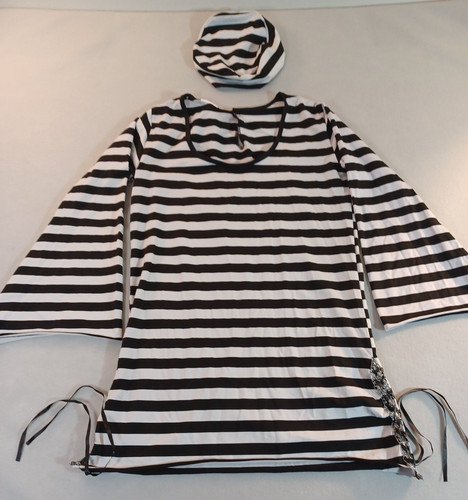 Adult striped prisoner - adult,